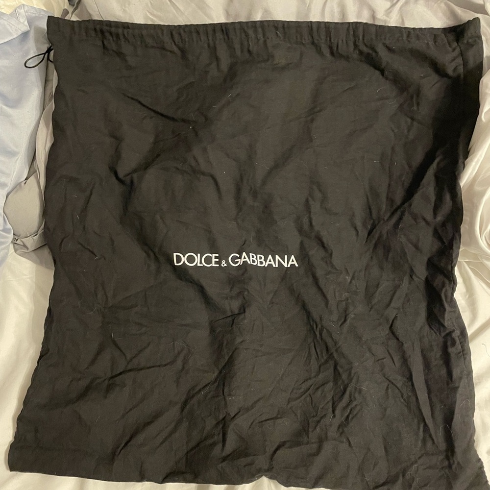 Authentic Dolce and Gabbana black large purse dustbag